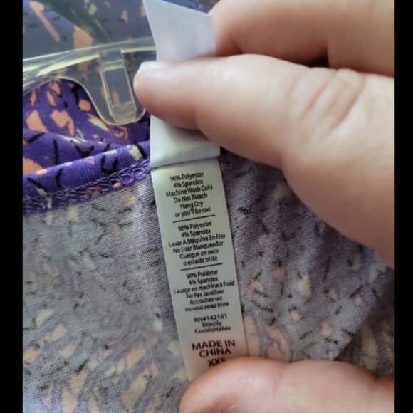 Womens size XXS Lularoe perfect T. New with tags - Picture 4 of 4